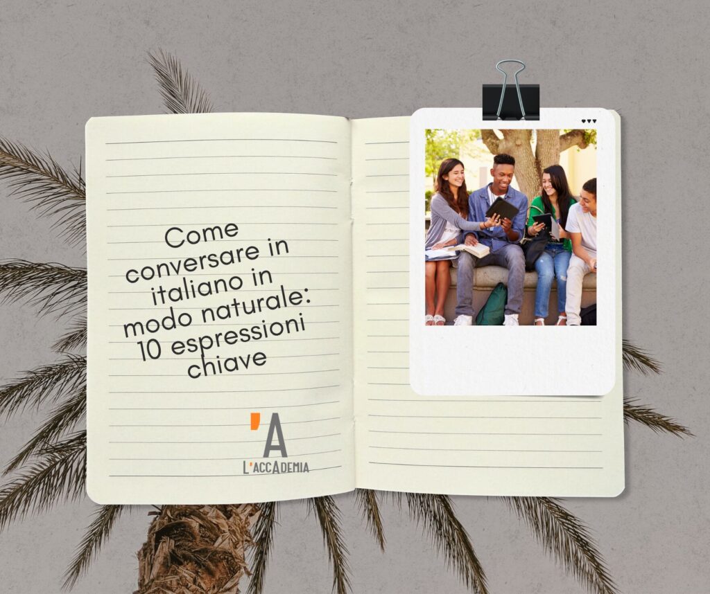 Studenti stranieri che conversano in italiano durante una lezione all'aperto a Cagliari, scuola L'Accademia.png