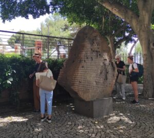Foto studenti lezione di italiano itinerante - L'Accademia Cagliari