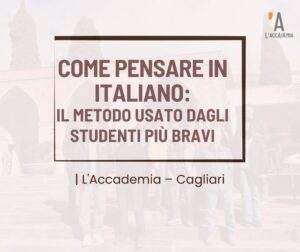 Piccolo gruppo di studenti internazionali durante una lezione di italiano a L'Accademia, scuola di italiano a Cagliari