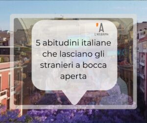 studenti stranieri sorpresi da un'abitudine italiana durante una lezione a Cagliari