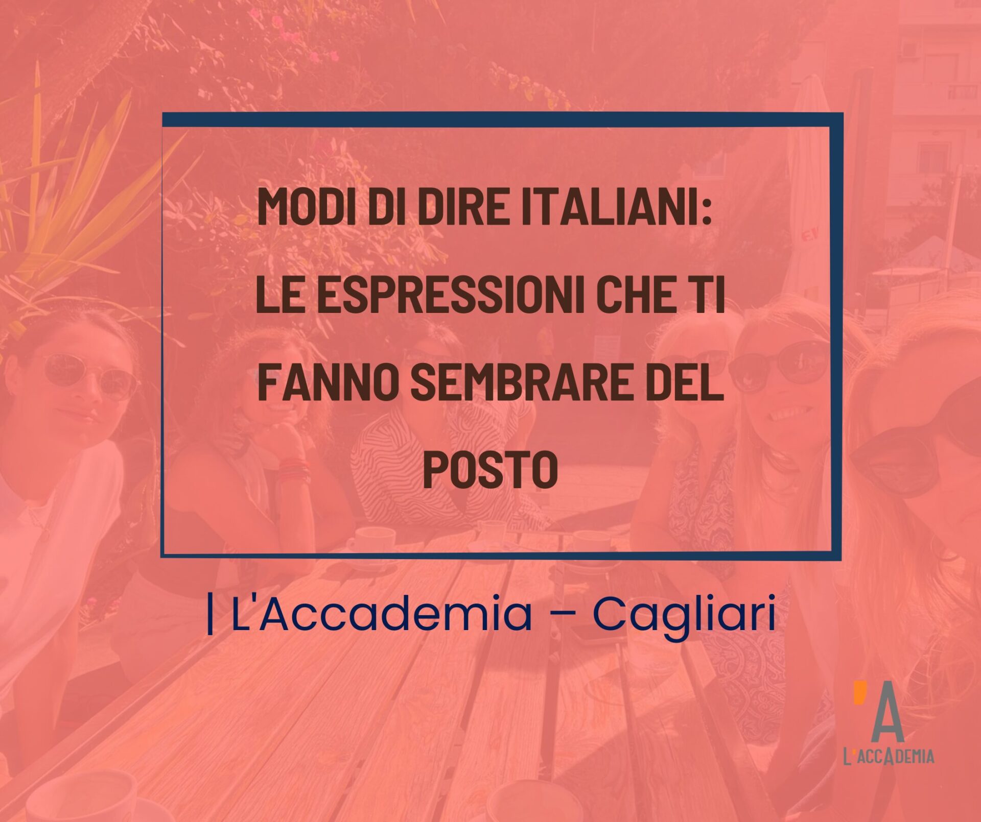 Studenti stranieri imparano modi di dire italiani durante una lezione a L'Accademia a Cagliari