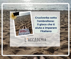 Cruciverba su una spiaggia in Sardegna