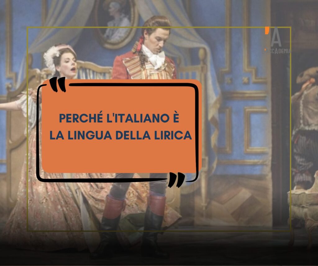 Cantante lirico sul palco di un teatro italiano
