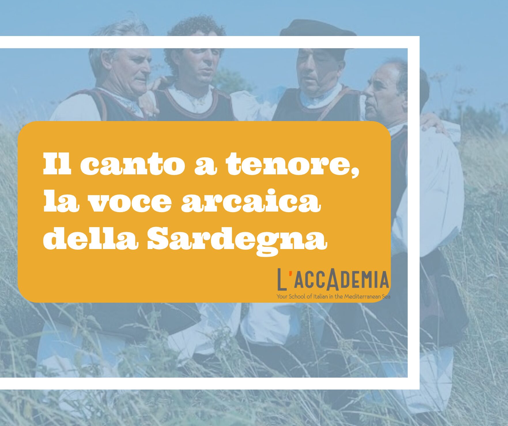 Gruppo di canto a tenore sardo in cerchio durante un'esibizione tradizionale in Barbagia