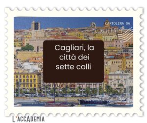 Panorama di Cagliari dai sette colli affacciati sul golfo