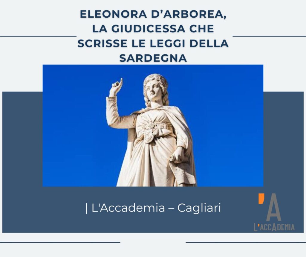 Statua di Eleonora d’Arborea con la Carta de Logu in mano a Oristano